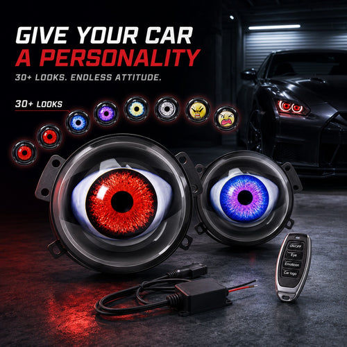 🔥 Limited Time 50% OFF😈ED Headlights with Animated Evil Eyes