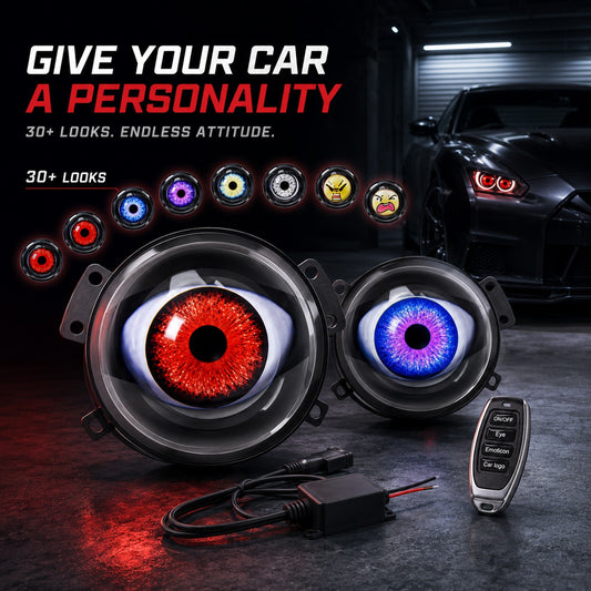 🔥 Limited Time 50% OFF😈ED Headlights with Animated Evil Eyes