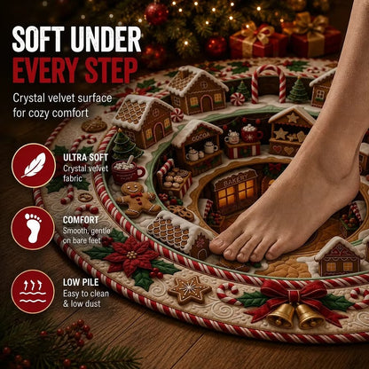 🎄 Christmas 3D Optical Illusion Rug