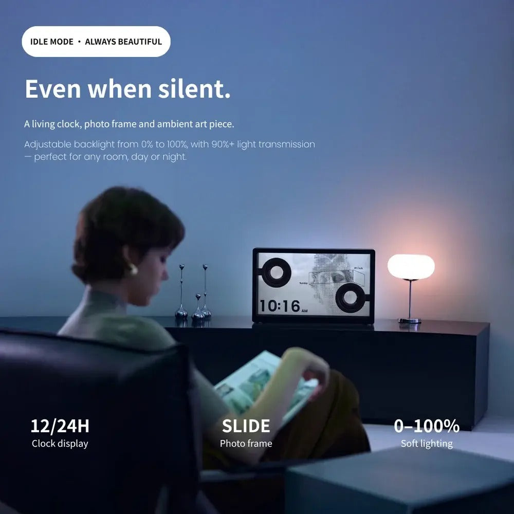 ✨ Transparent Glass Floating Lyrics Smart Speaker 🎵 Bluetooth WiFi Hi-Fi | Visual Display 🏠