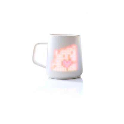 Limited Quantity ⏳ Smart Pixel LED Mug · App-Controlled DIY Animation · Ceramic Couple Gift 🌺🕯️