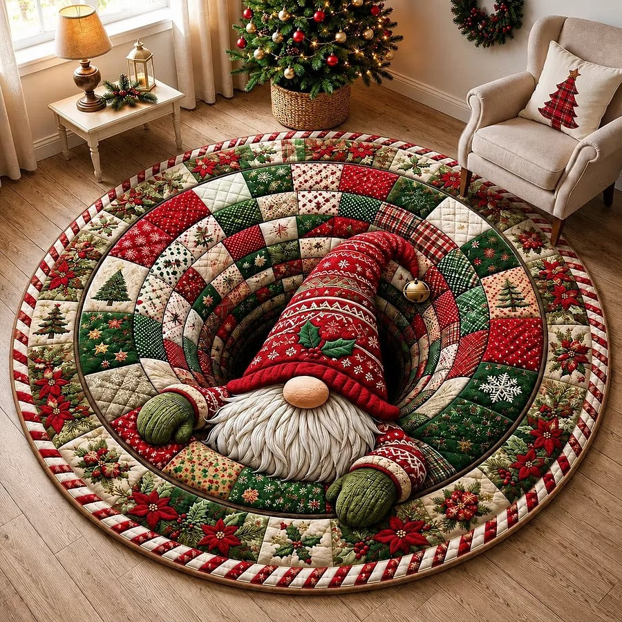🎄 Christmas 3D Optical Illusion Rug