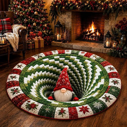 🎄 Christmas 3D Optical Illusion Rug