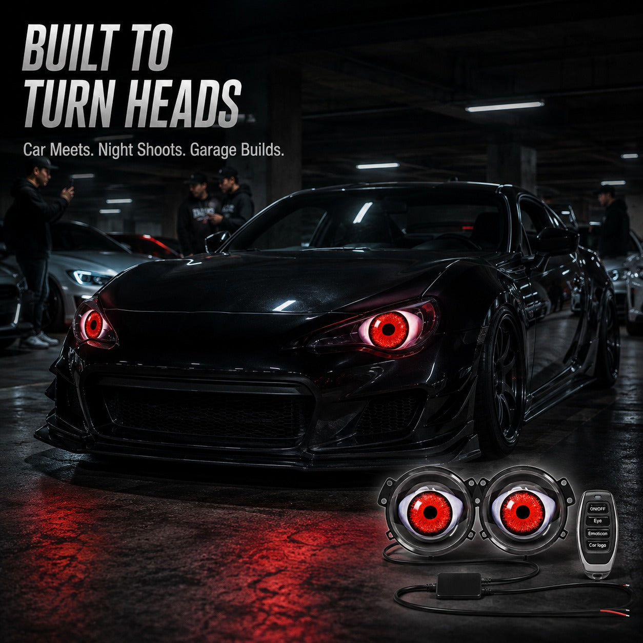🔥 Limited Time 50% OFF😈ED Headlights with Animated Evil Eyes