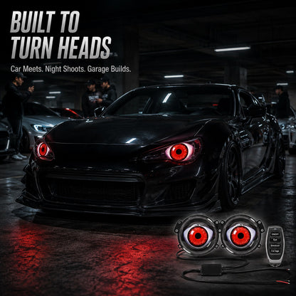 🔥 Limited Time 50% OFF😈ED Headlights with Animated Evil Eyes