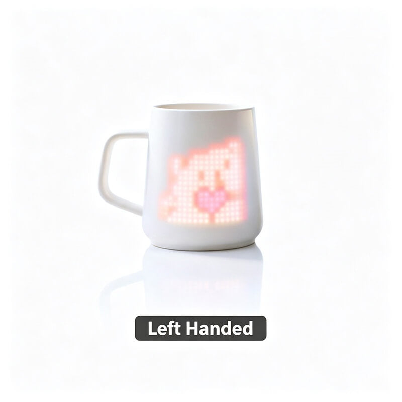 Limited Quantity ⏳ Smart Pixel LED Mug · App-Controlled DIY Animation · Ceramic Couple Gift 🌺🕯️