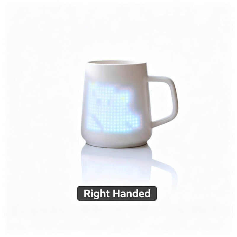 Limited Quantity ⏳ Smart Pixel LED Mug · App-Controlled DIY Animation · Ceramic Couple Gift 🌺🕯️
