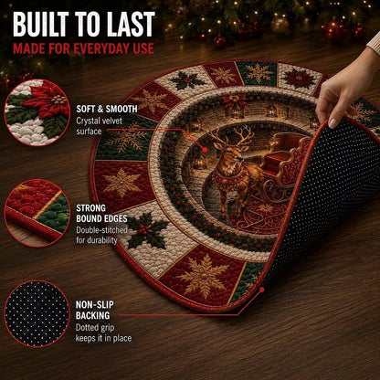 🎄 Christmas 3D Optical Illusion Rug