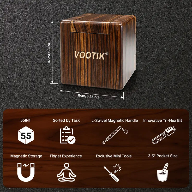 55-in-1 Magnetic Precision Screwdriver Toolkit for Electronics & Home Repair