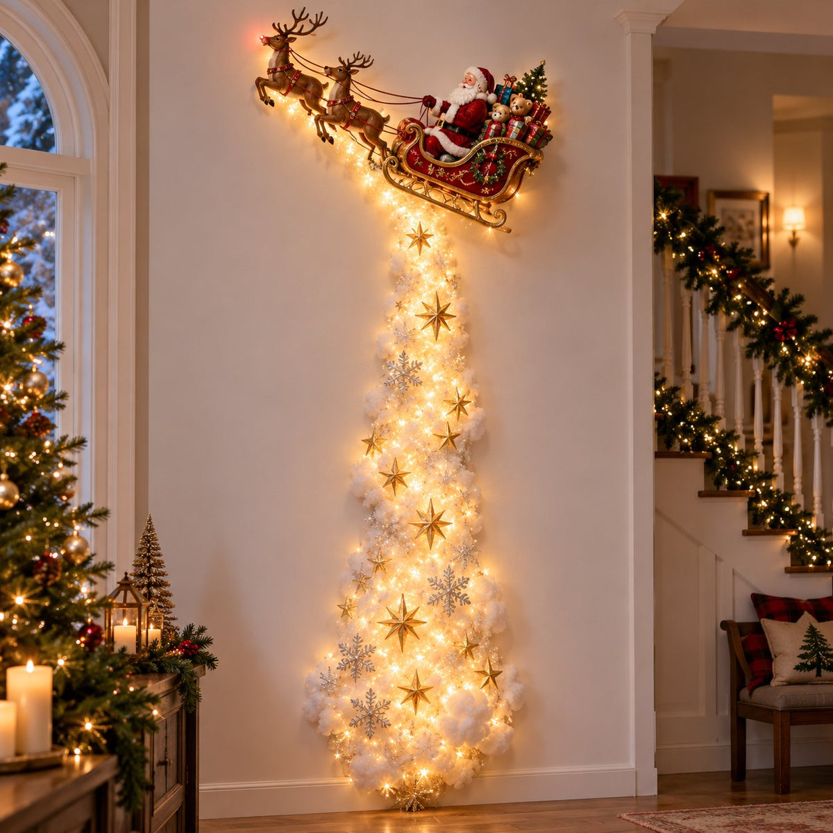 ✨Kerstmagie wandlamp - Een vleugje kerstmagie direct aan je muur✨