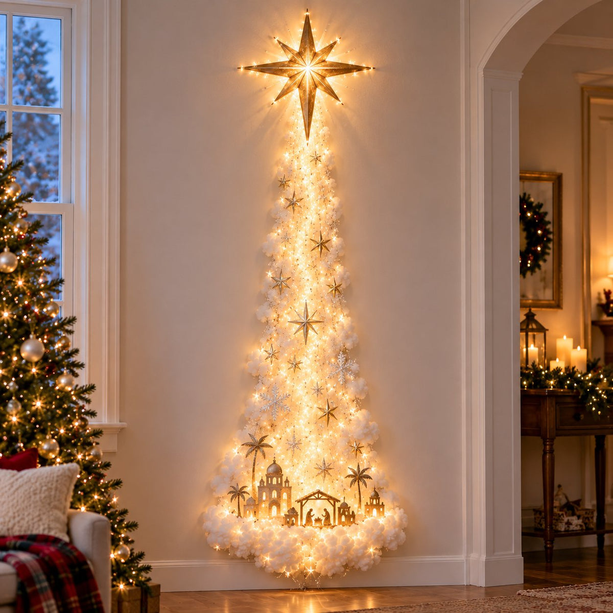 ✨Kerstmagie wandlamp - Een vleugje kerstmagie direct aan je muur✨