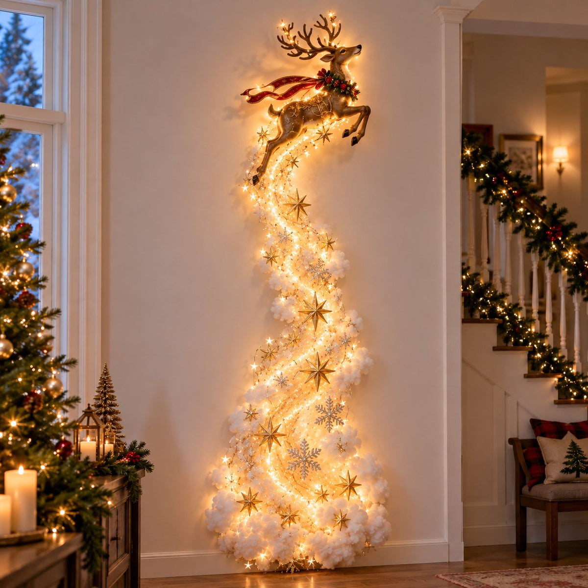 ✨Kerstmagie wandlamp - Een vleugje kerstmagie direct aan je muur✨