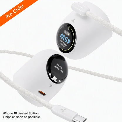 🔥Order Now & Get a FREE Charging Cable 🎁 45W Smart Display USB-C PD Fast Charger