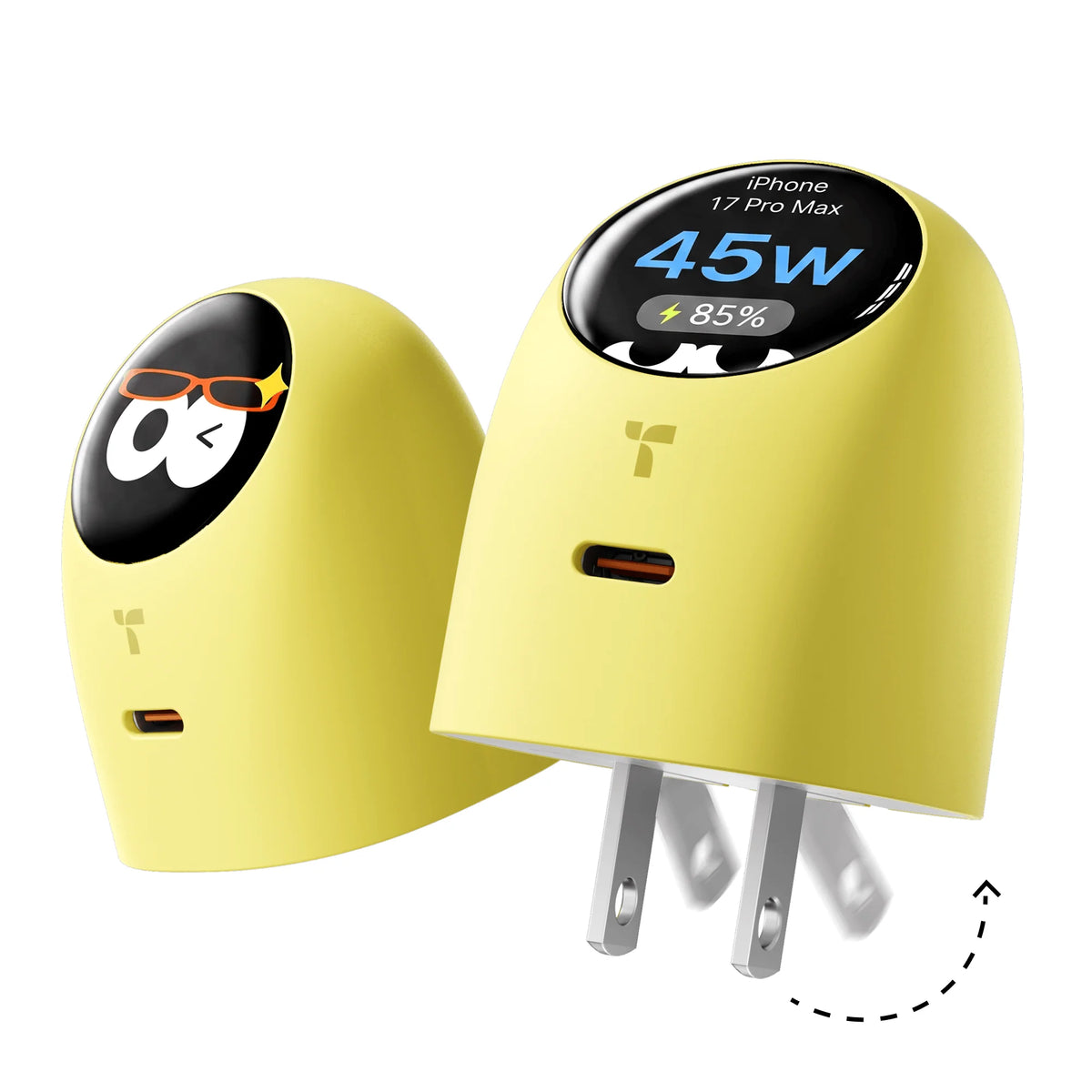🔥Order Now & Get a FREE Charging Cable 🎁 45W Smart Display USB-C PD Fast Charger